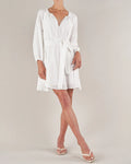 Panama Linen Cotton Gauze Mini Dress