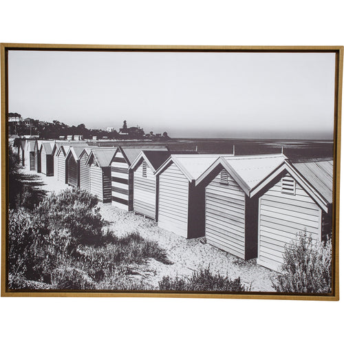 Brighton Beach Framed Canvas